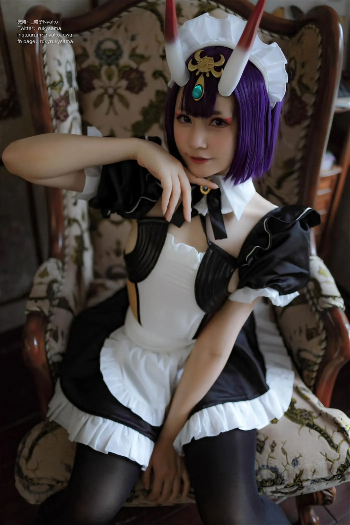 Nyako喵子 – NO.30 酒吞童子女仆 [42P]插图1